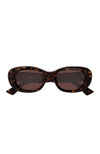 Gucci Sunglasses Narrow Round Havana