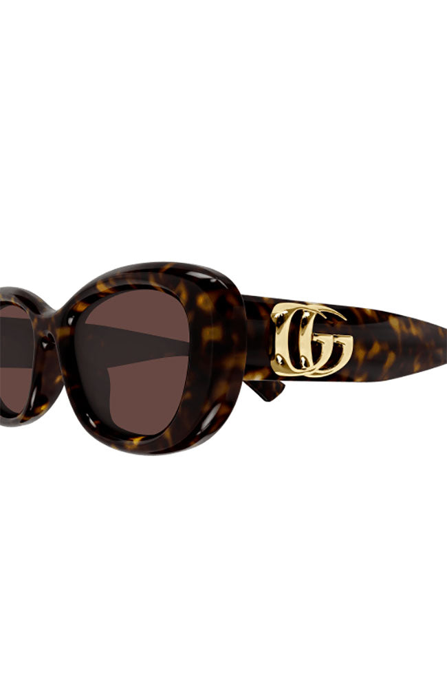 Gucci Sunglasses Narrow Round Havana