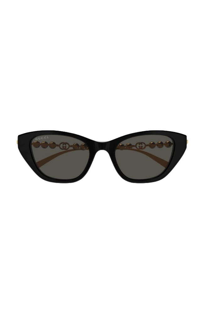 Gucci Sunglass Blk Pearl Gold