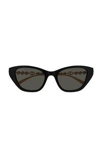 Gucci Sunglass Blk Pearl Gold