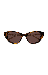 Gucci Sunglass Brown Pearl Gold