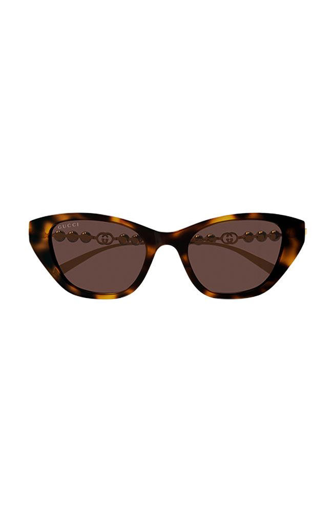 Gucci Sunglass Brown Pearl Gold