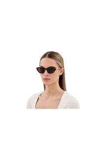 Gucci Sunglass Brown Pearl Gold