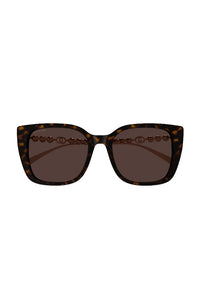 Gucci Sunglass Gold Brown Pearl