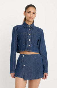 Denim Cropped Jacket