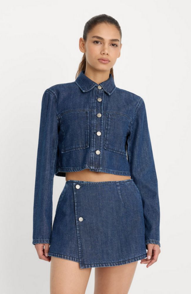 Denim Cropped Jacket