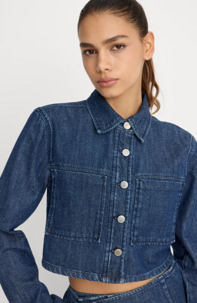 Denim Cropped Jacket