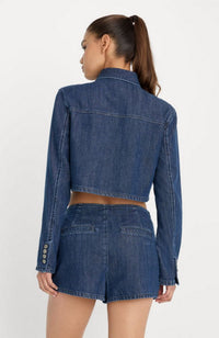 Denim Cropped Jacket