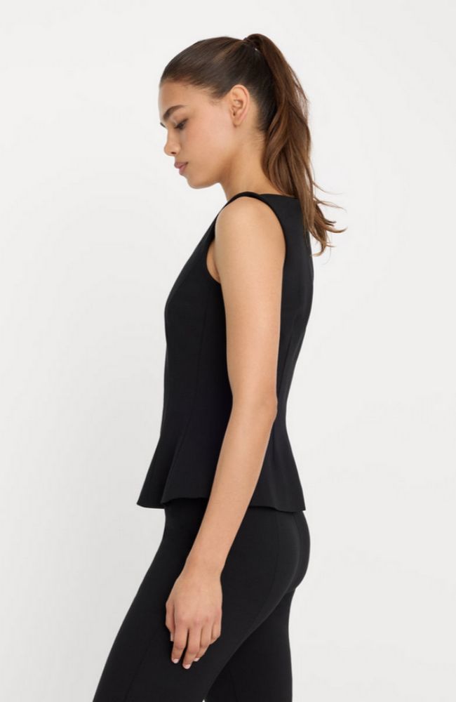 Ponte Straight Neck Top