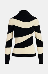 Goose Wavy Knit Pullover