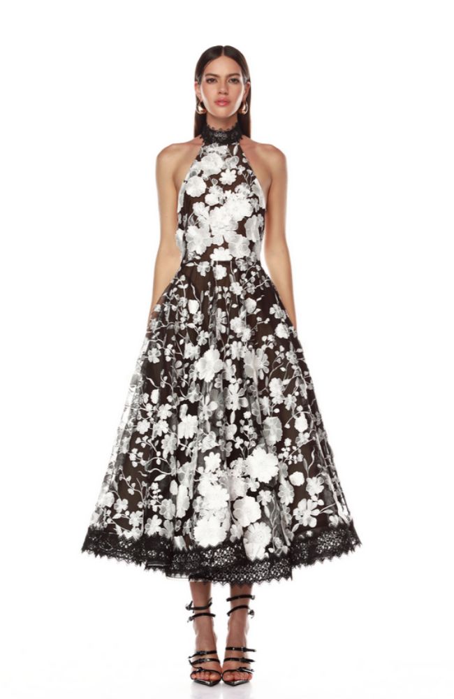 BB-24-025BW Greta Bouquet Dress