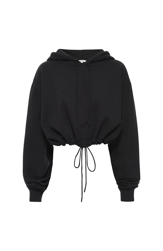 Brushed Fleece Cropped Hoodie