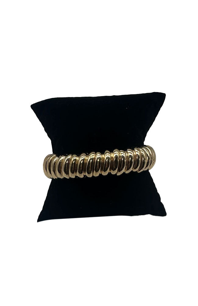 Gold Cobra Stretch Bracelet