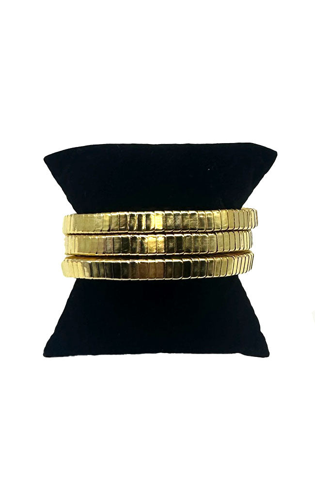 3 Row Omega Wrap Bangle