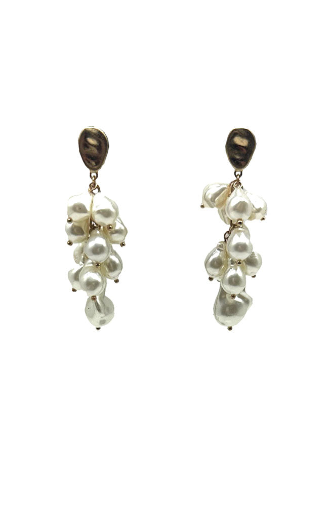 Baroque Pearl Grape Earrings