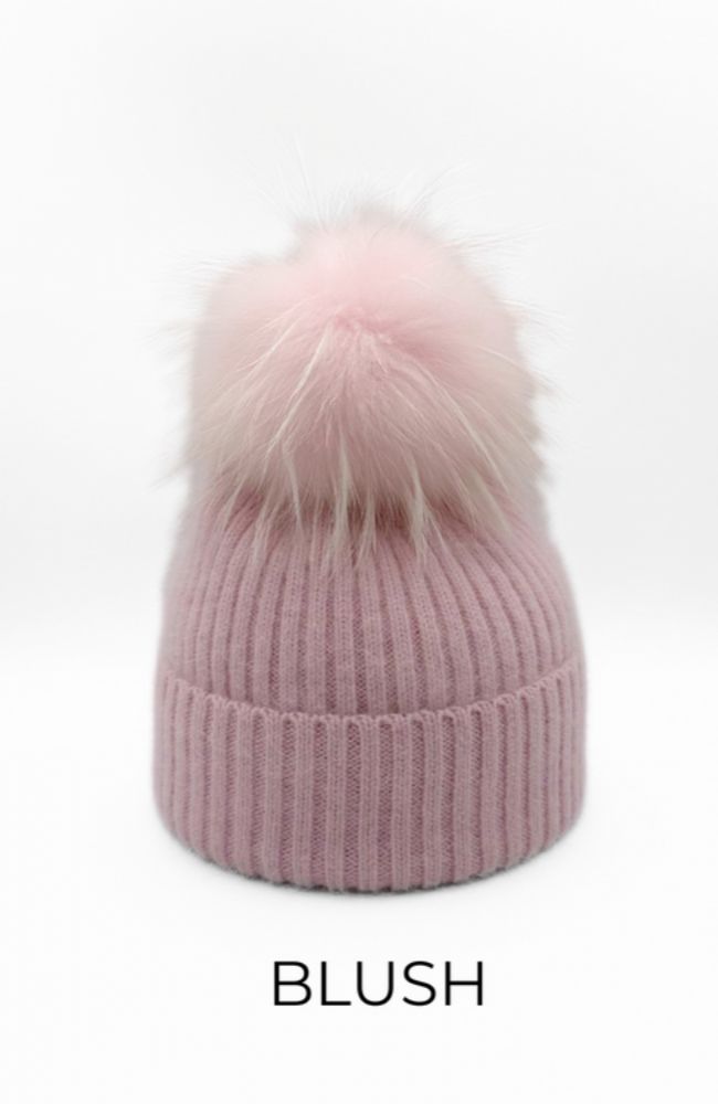 Angora Wool Blend Hat