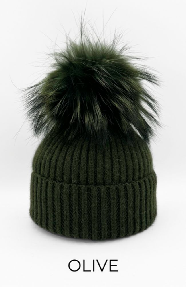 Angora Wool Blend Hat