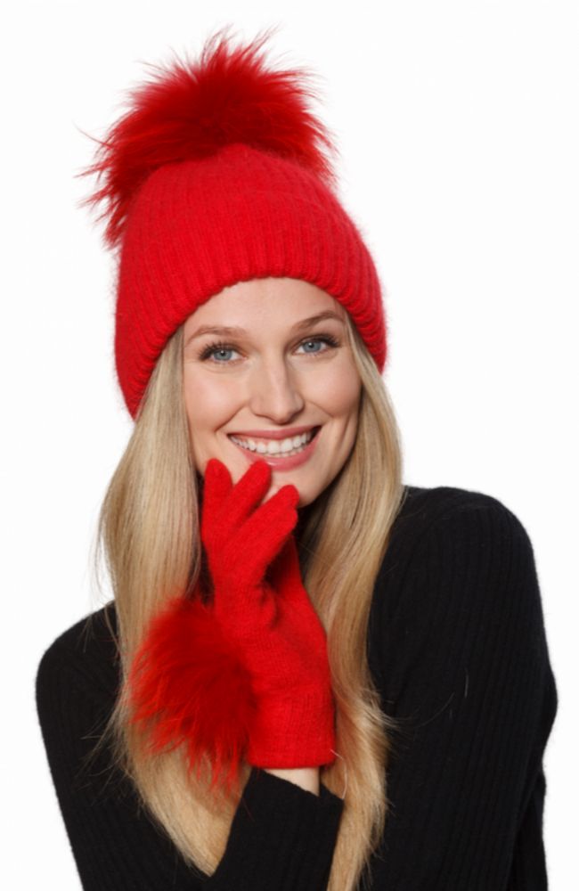 Angora Wool Blend Hat