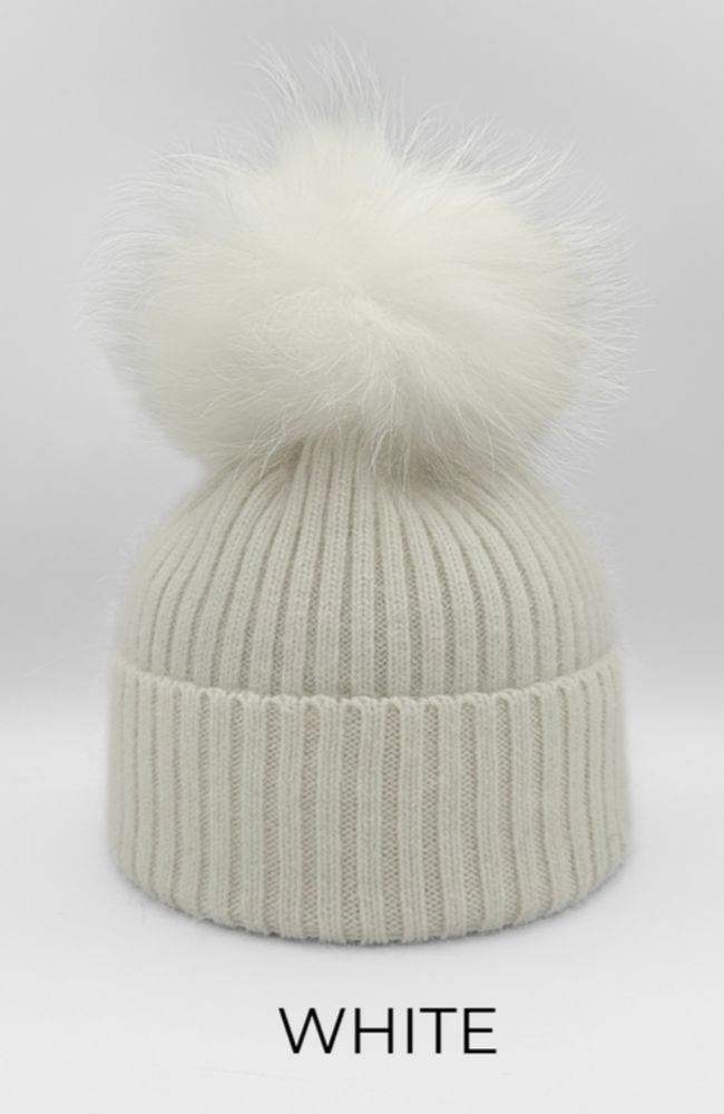 Angora Wool Blend Hat