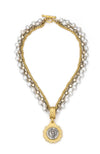 17" Triple Strand Freshwater Pearl Necklace