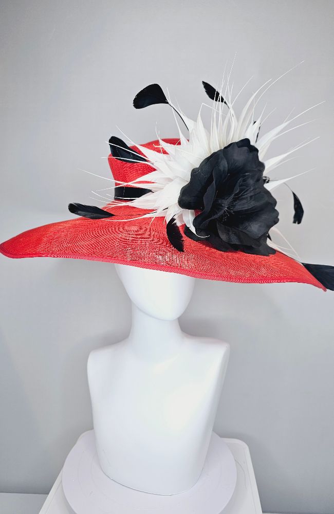 HD24-05 Red with Black Flower