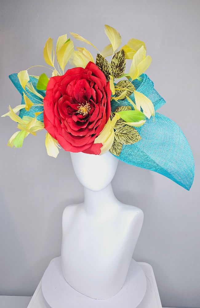 HD24-08 Blue Lg Pink Flower