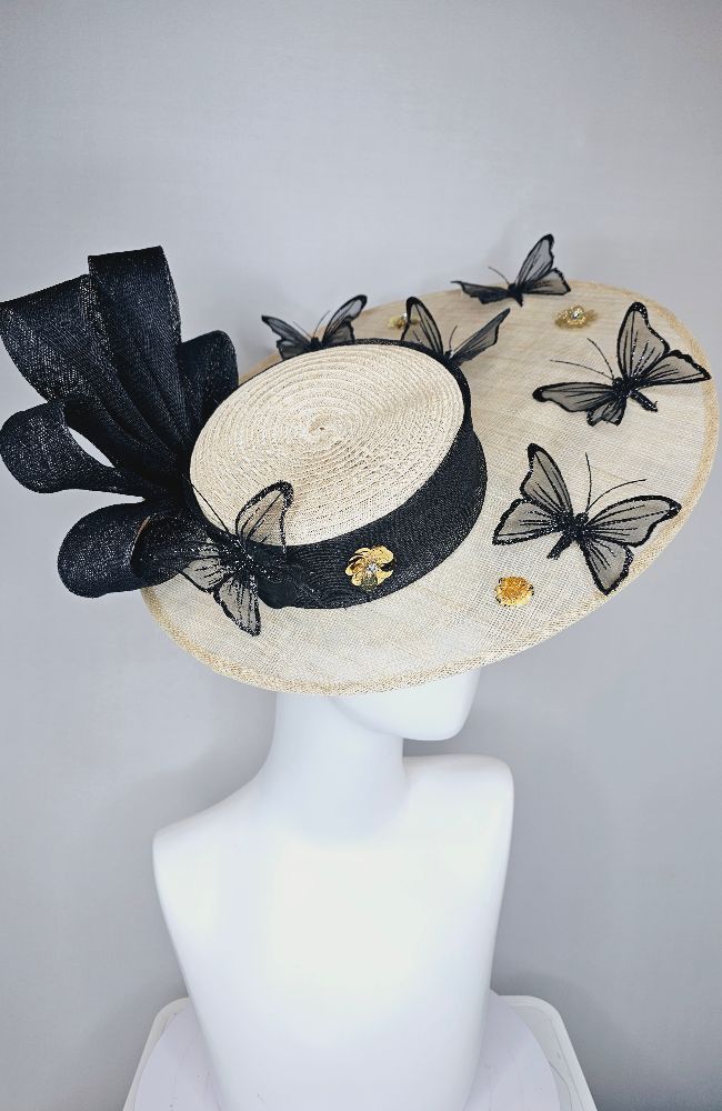 HD24-19 Fasc Taupe Blk Butterflies