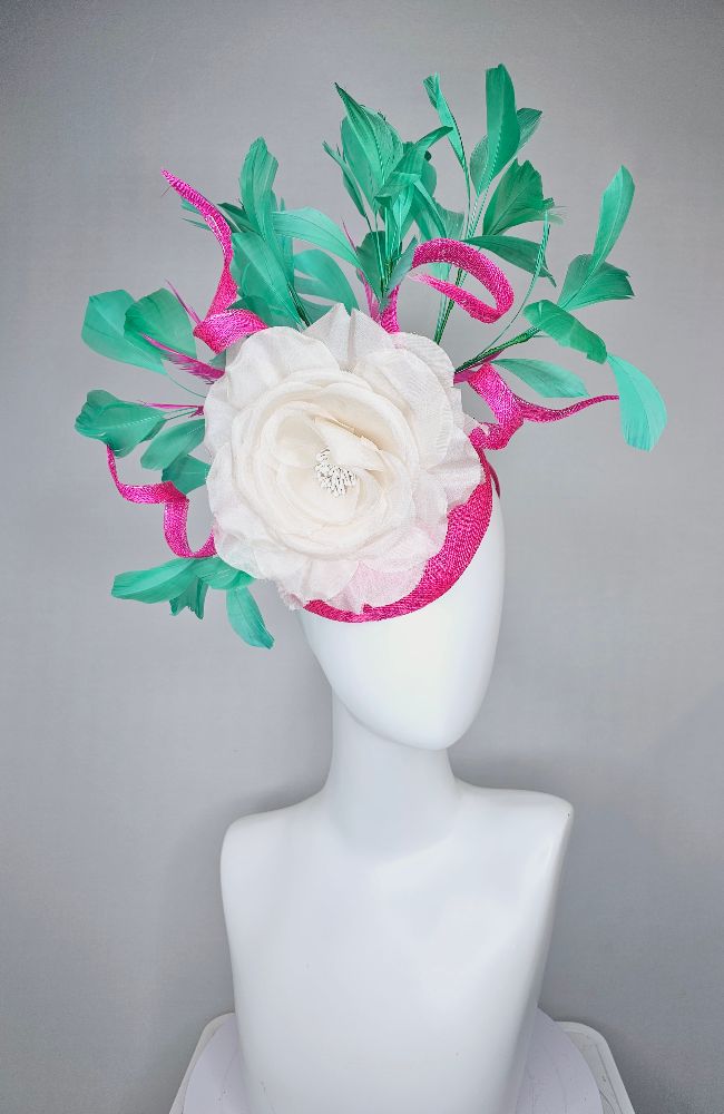 HD24-24 Fasc Pink Lg Wh Flower