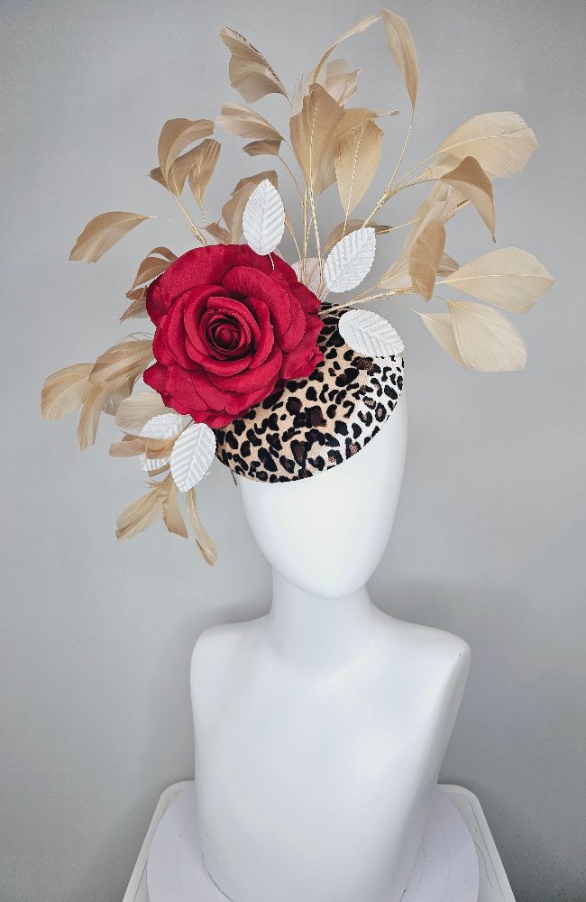 HD24-37 Animal Print Red Flower