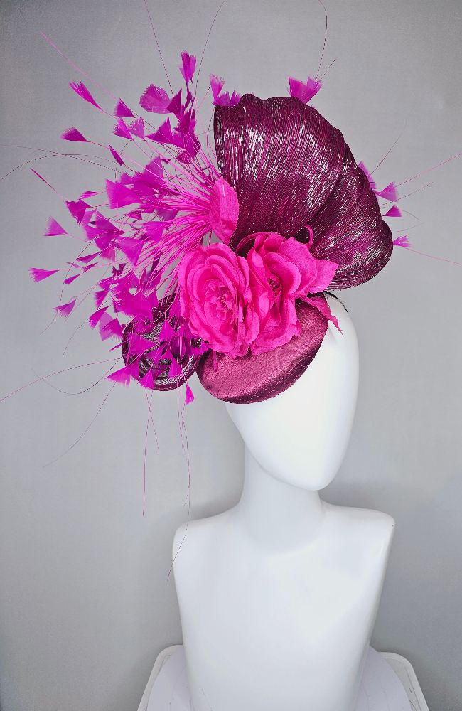 HD24-38 Burgandy Pink Flower