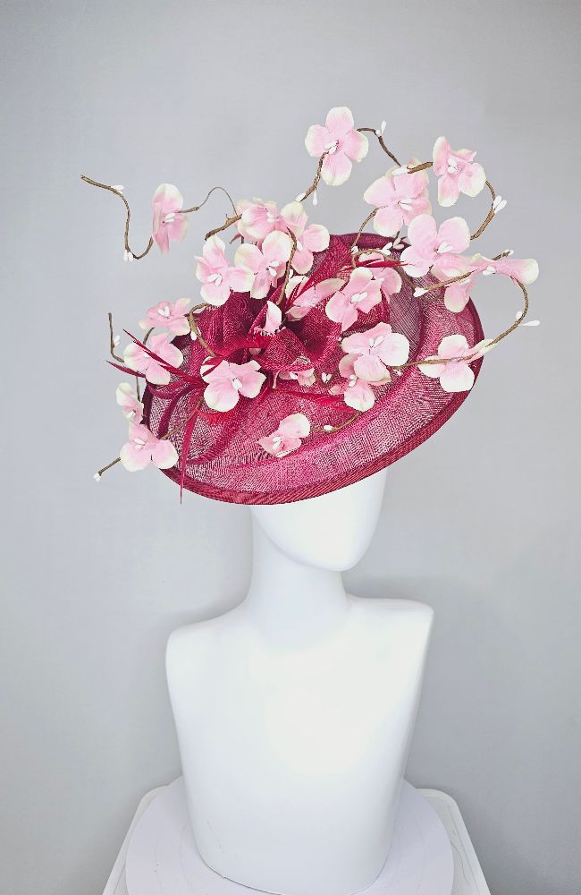 HD24-42 Burgandy Pink Flowers