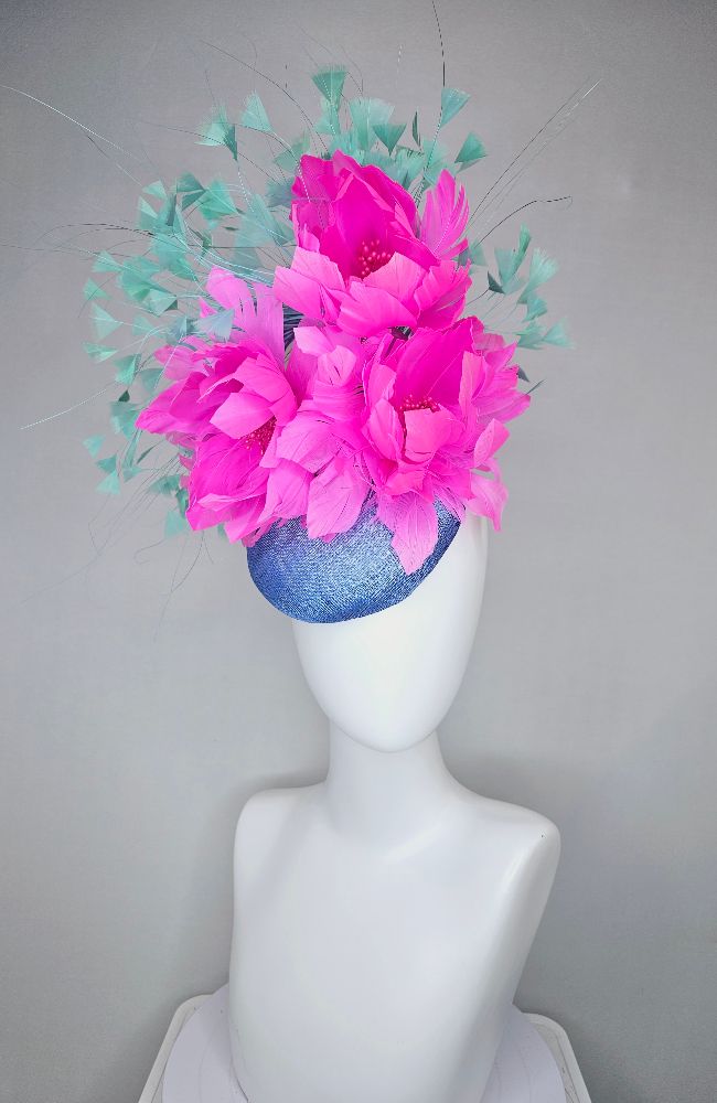HD24-49 Blue Pink Flowers