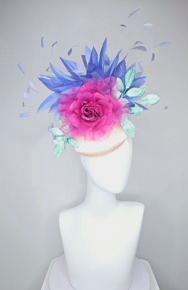 HD24-57 Cream Lg Pink Flower