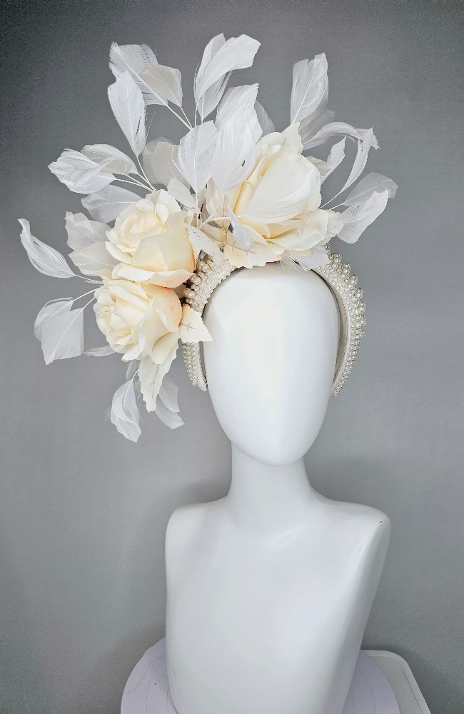 HD25-39 White Pearl HB Flwrs