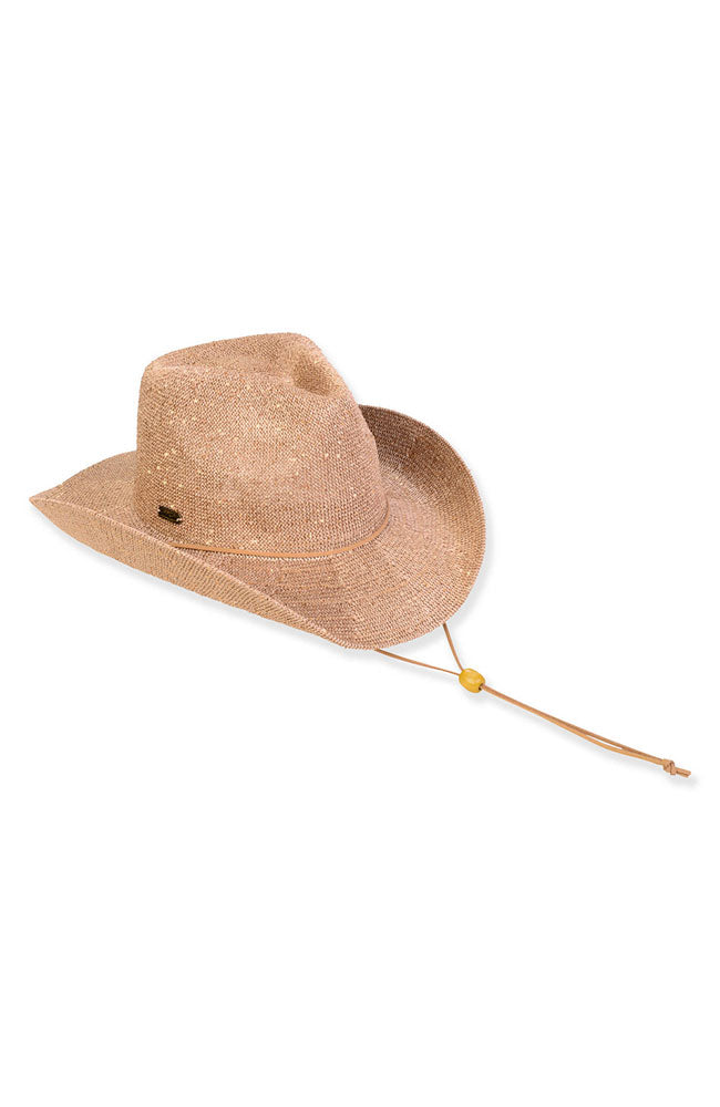 Tan Western Gold Sparkle Hat