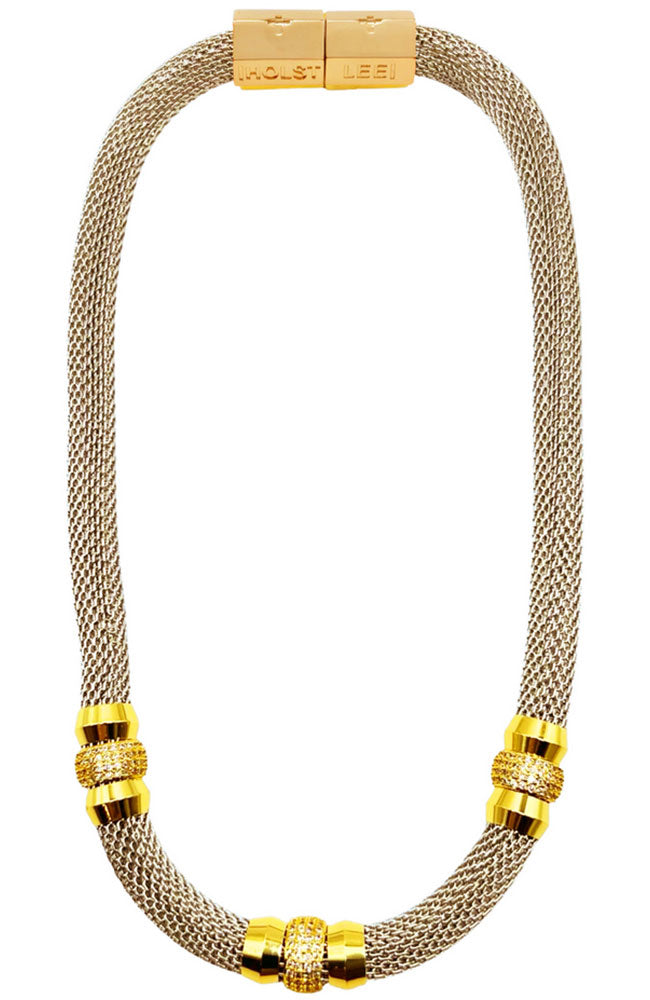 Gold Fancy Mesh Necklace