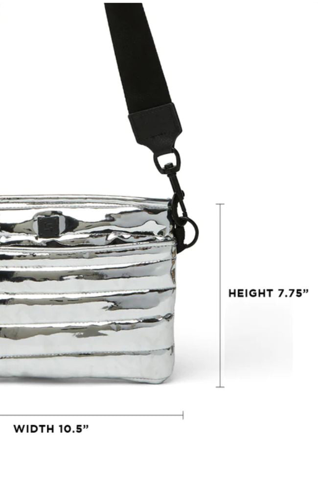 Downtown Crossbody Silver Mirror