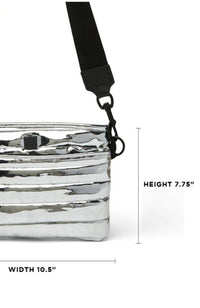 Downtown Crossbody Silver Mirror
