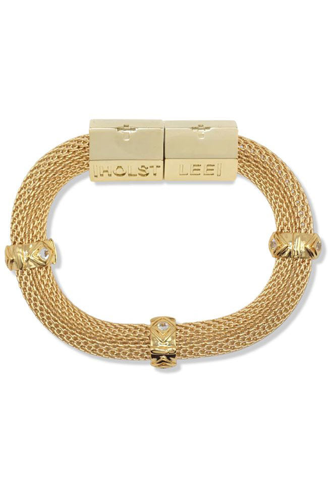 Classic Mesh with Clear Evil Eye Bracelet