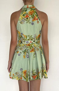 Baku Short Dress with Buckle Belt