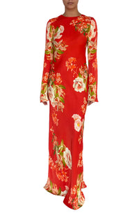 Hibi Back Ties Maxi Dress