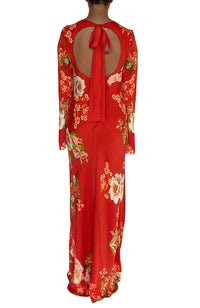 Hibi Back Ties Maxi Dress