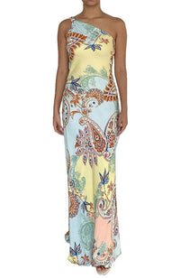 Yuti One Shoulder Sash Dress