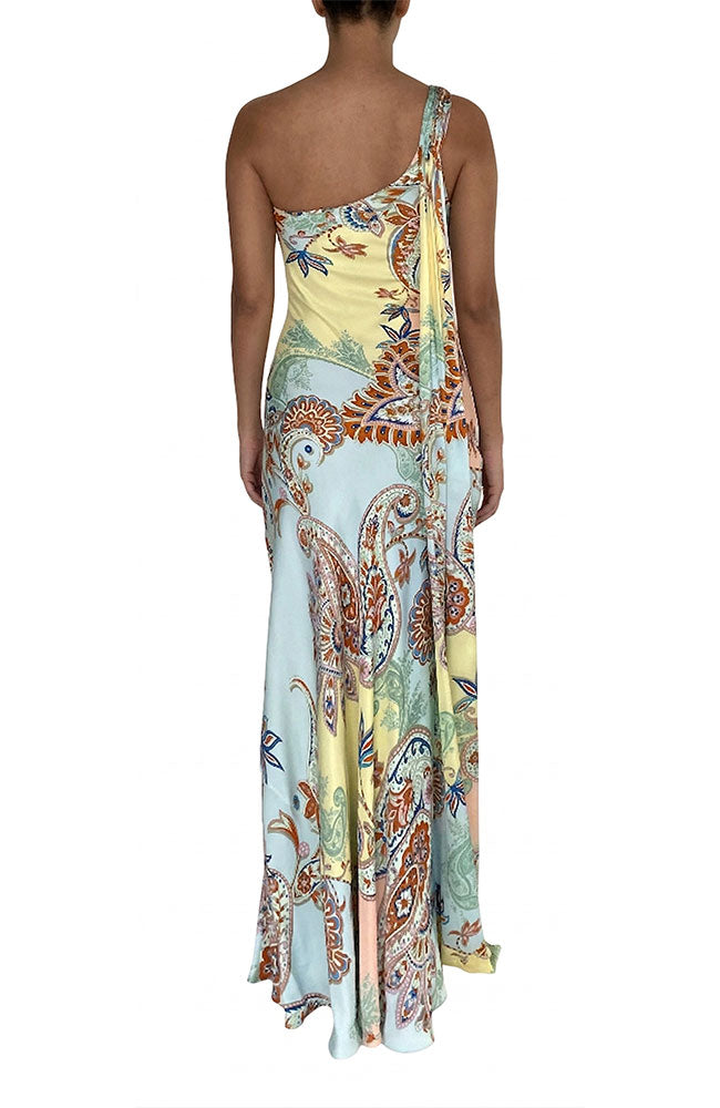 Yuti One Shoulder Sash Dress