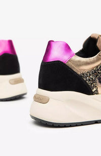 Mix Media Wedge Sneaker