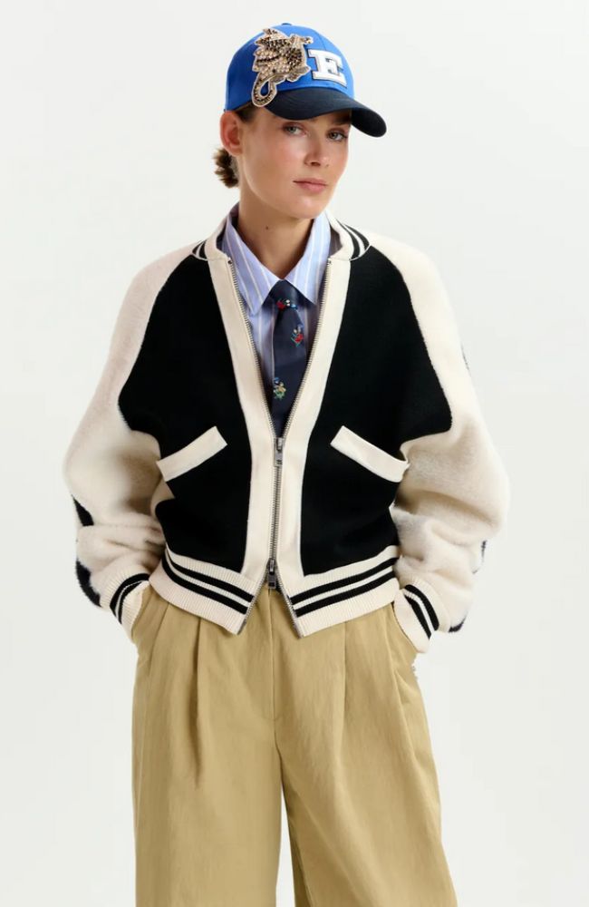 Idol Knitted Bicolour Jacket