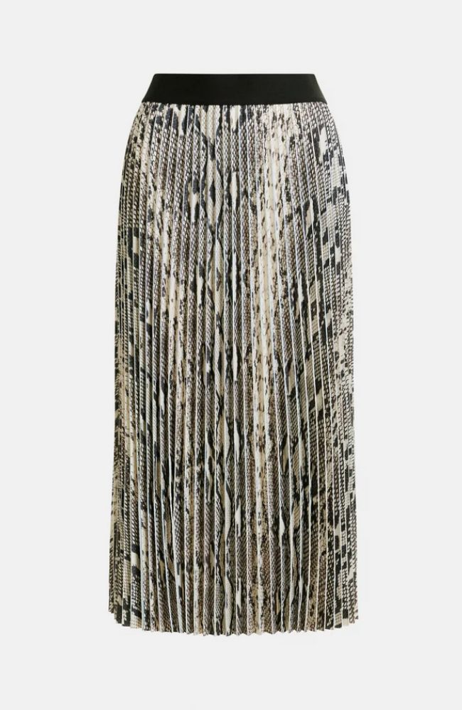 Indira Pleated Midi Skirt