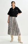 Indira Pleated Midi Skirt