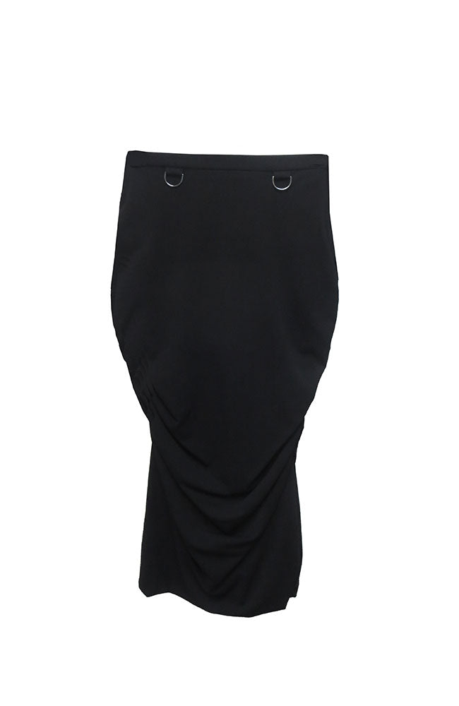 Matte Jersey Skirt with Rouching