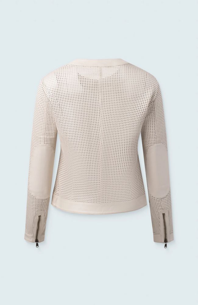 Moto Jacket Perforated Leather